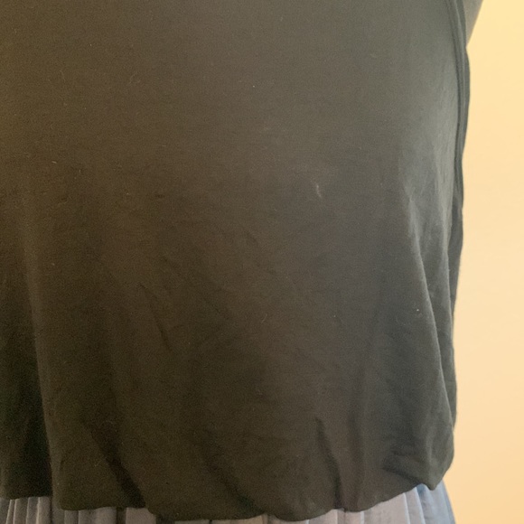 LOFT tank top midi dress! Blue on bottom and black on top. - Picture 3 of 12